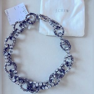 NWT! JCrew rhinestone chain link necklace